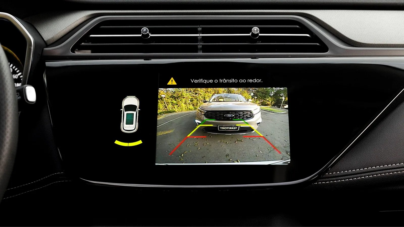 Câmera de Ré e Sensor de estacionamento Traseiro