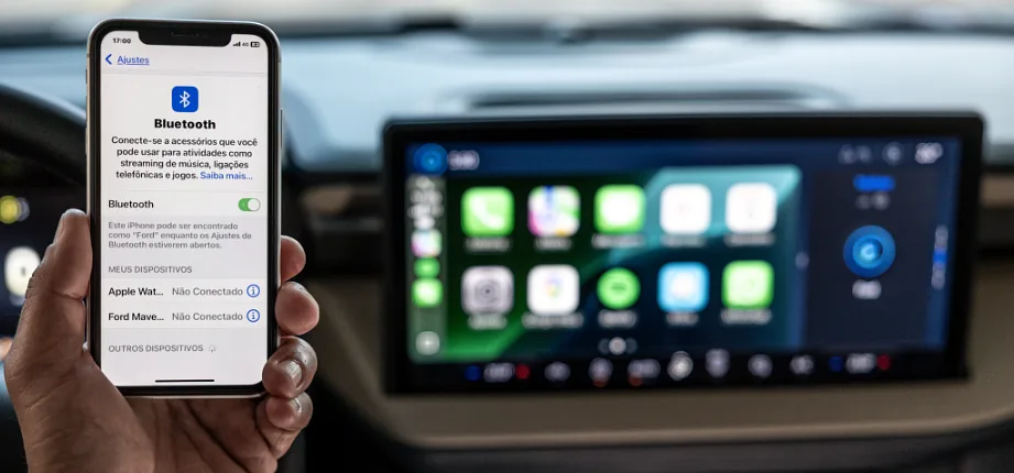 SYNC 4® - Conenctividade com Carplay & Android Auto