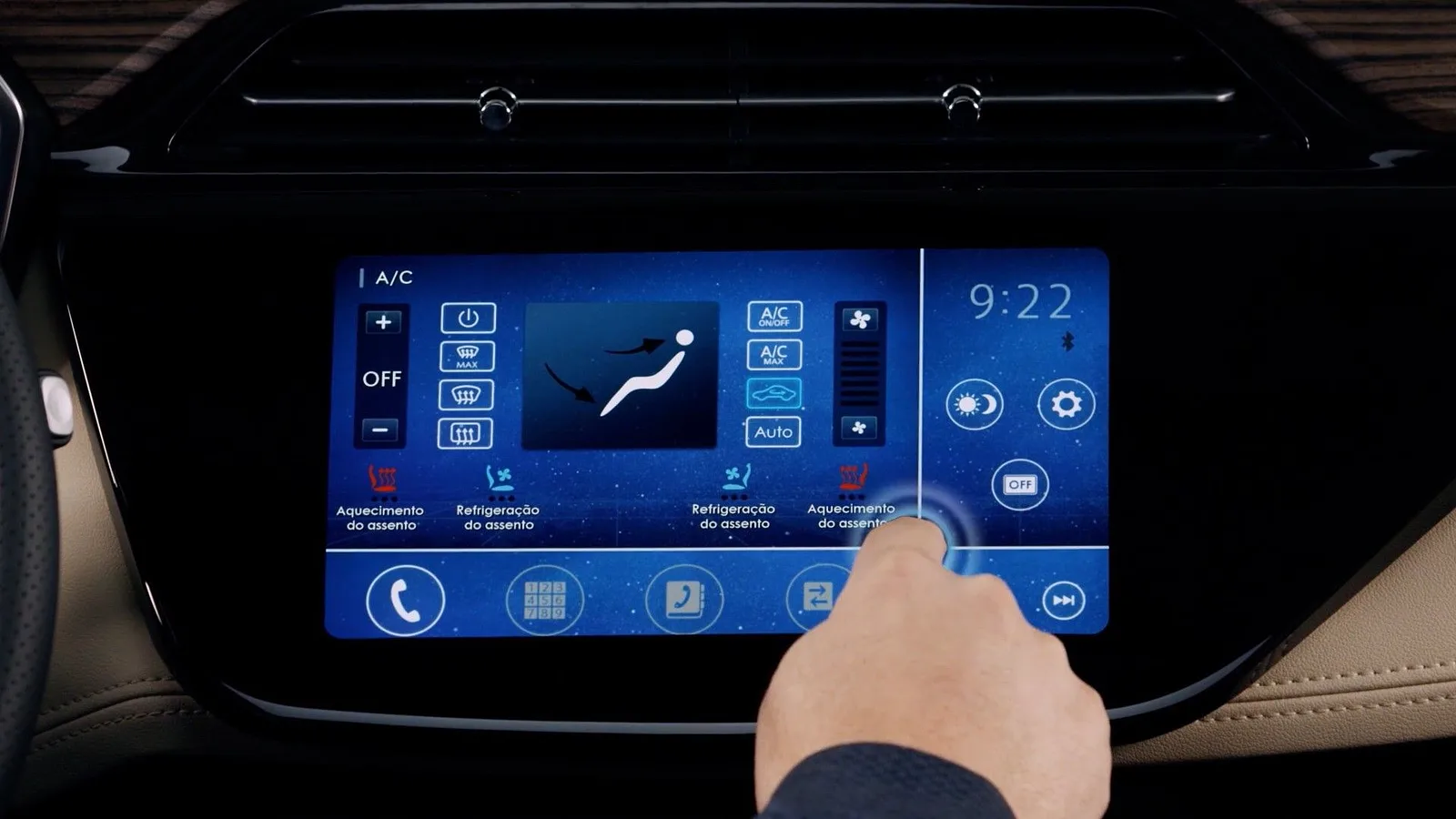 SYNC® Touch com Tela Touch Screen HD de 10.1"