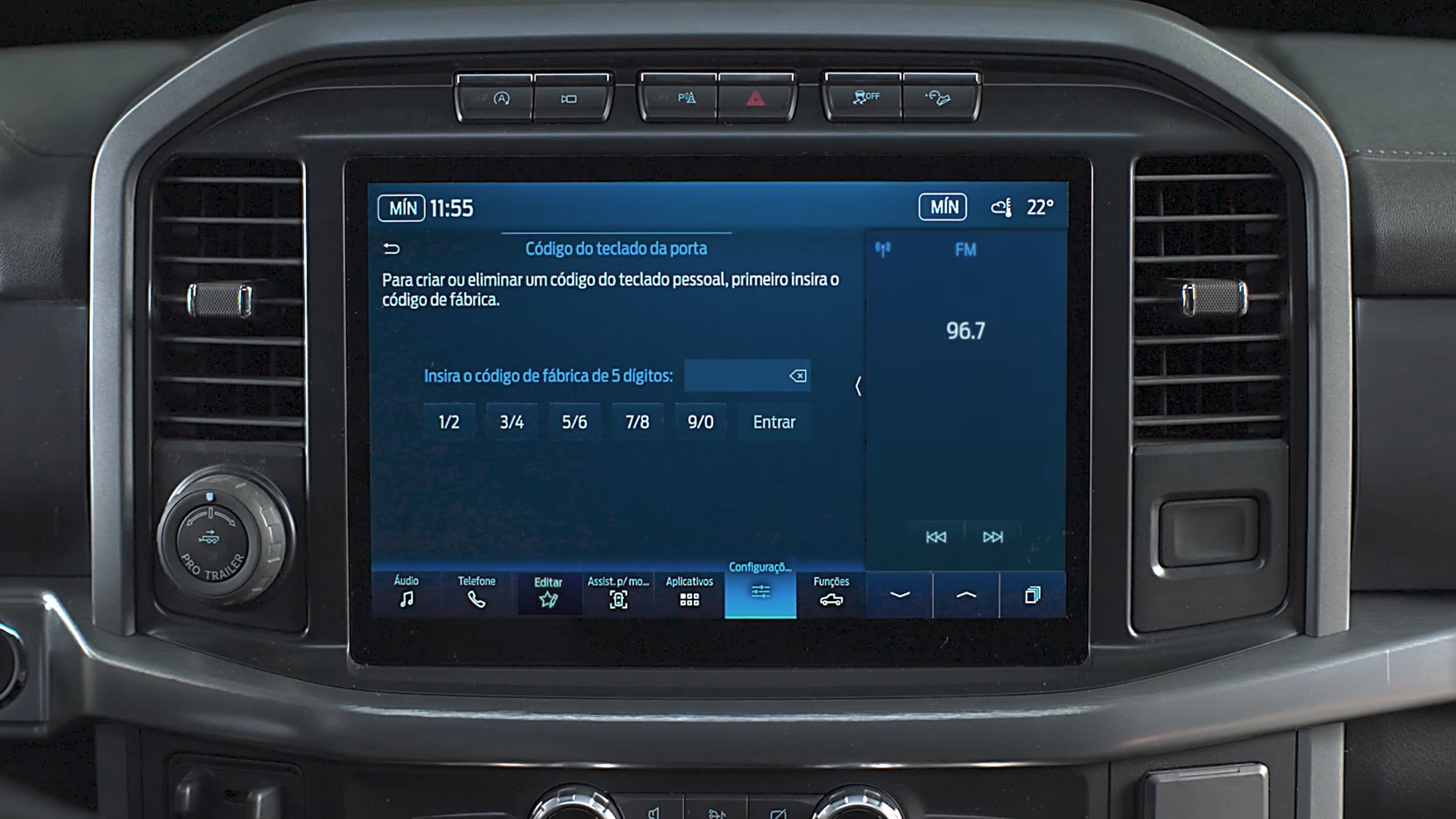 Abertura das portas por código sem chave (Keypad)
