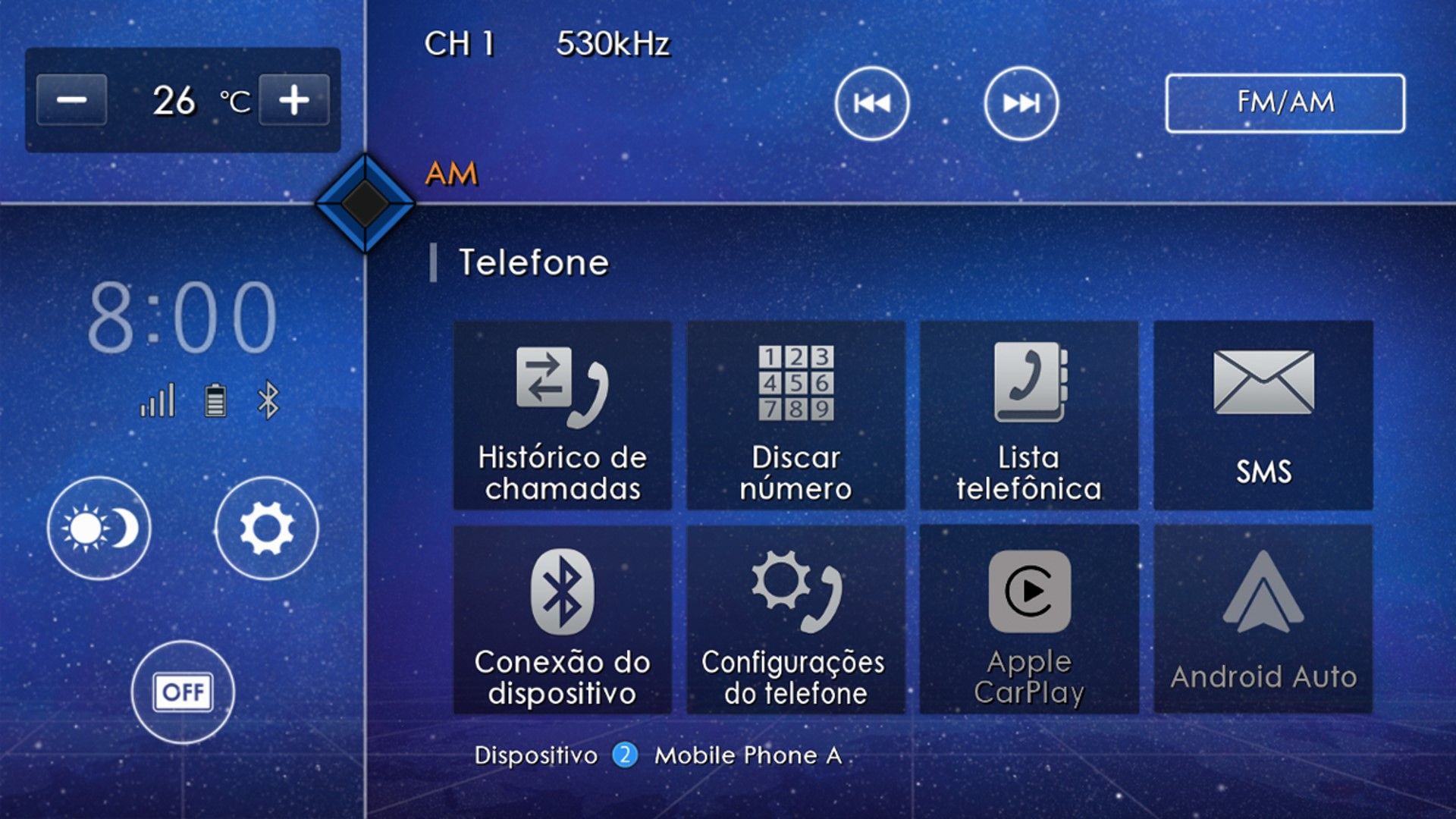 SYNC® Touch - Telefone