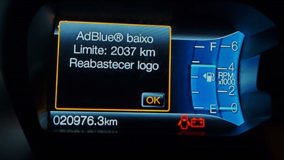 Sistema de Redução de Poluentes (ARLA 32/AdBlue®)
