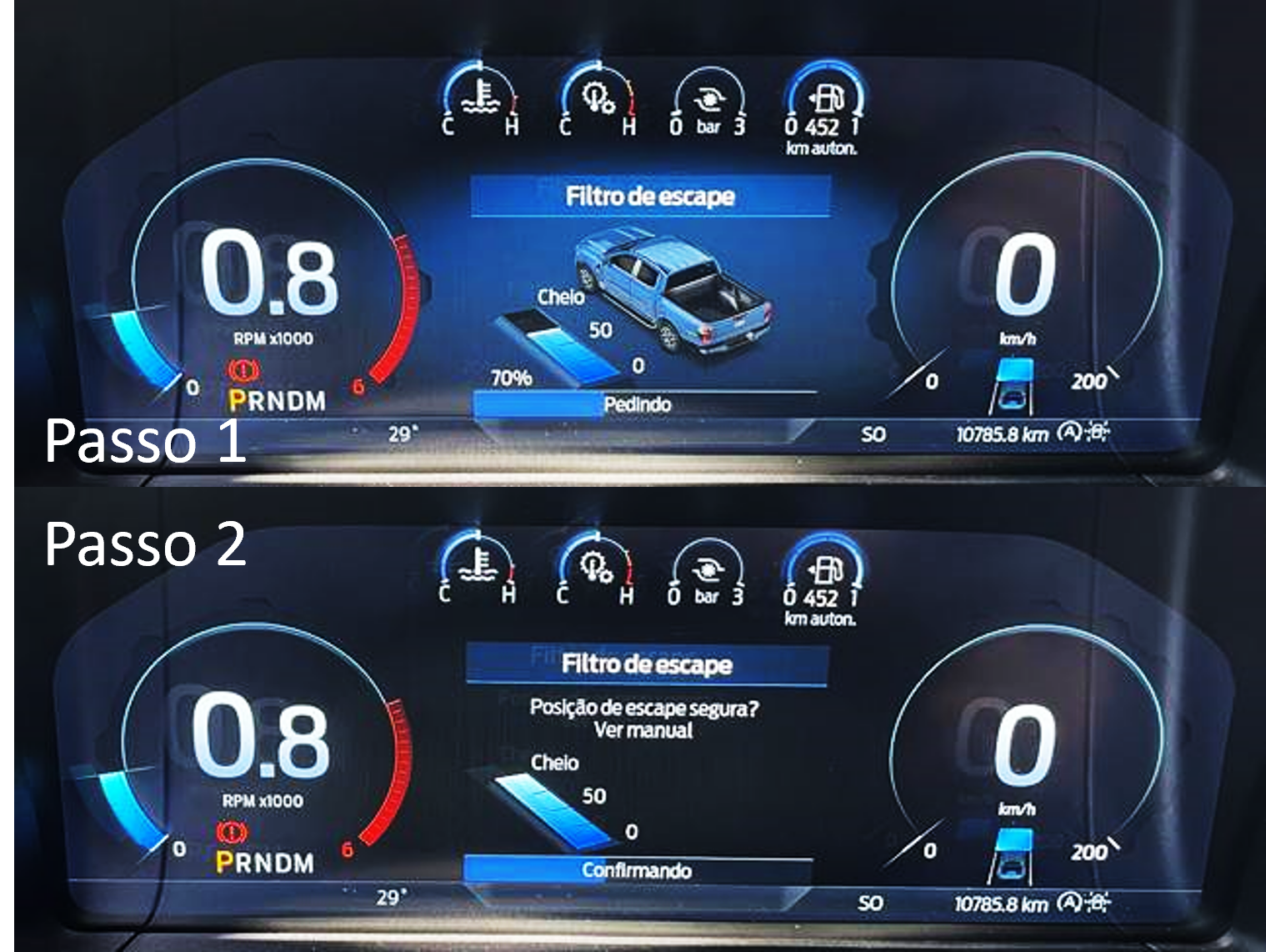 Regeneração do Filtro de Partículas